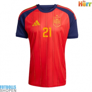 Billiga Spanien Mikel Oyarzabal #21 Hemmatröja VM 2026 Kortärmad